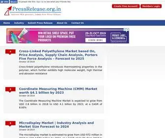 Pressrelease.org.in(Online Press Release) Screenshot