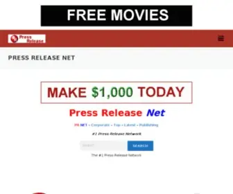 Pressreleasenet.com(Pressreleasenet) Screenshot
