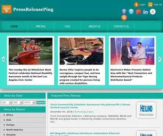 Pressreleaseping.com(Free Press Release) Screenshot