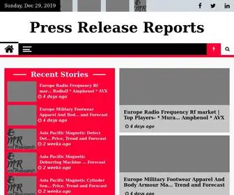 Pressreleasereports.com(Press Release Reports) Screenshot