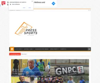 Presssportsghana.com(Press Sports Ghana) Screenshot