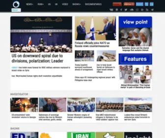 Presstv.co.uk(Press TV is an Iranian news and documentary network that broadcasts in the English and French) Screenshot