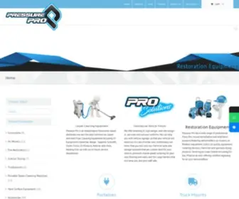 Pressure-Pro.com.au(Commercial Cleaning & Restoration Equipment) Screenshot