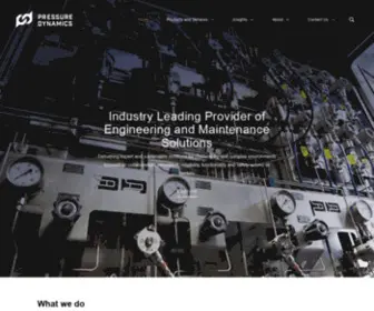 Pressuredynamics.com(Pressure Dynamics) Screenshot