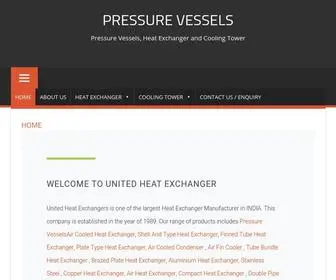 Pressurevessels.co.in(United Heat Exchangers) Screenshot