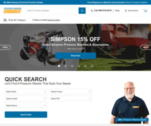 Pressurewasherdirect.com(Pressure Washers Direct) Screenshot