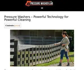 Pressurewasherlab.com(Pressure Washers) Screenshot