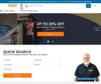 Pressurewashersdirect.com(Pressure washers direct) Screenshot