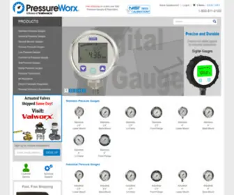 Pressureworx.com(Pressure Gauges) Screenshot