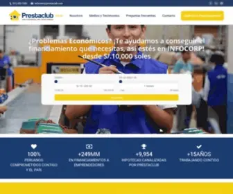 Prestaclub.com(Inicio) Screenshot