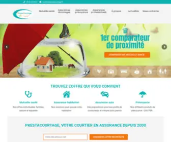 Prestacourtage.fr(Osez comparer vos assurances) Screenshot