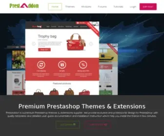 Prestaddon.com(Joomla Prestashop Drupal Club) Screenshot