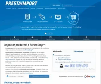 Prestaimport.com(Importar productos a PrestaShop) Screenshot