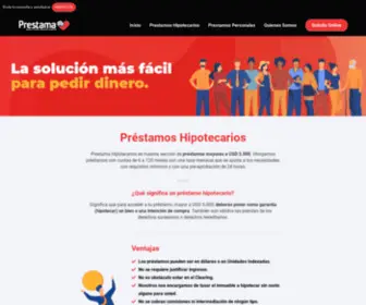 Prestama.com(Préstamos hipotecarios y personales online) Screenshot