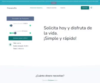 Prestamopro.com(Préstamos) Screenshot