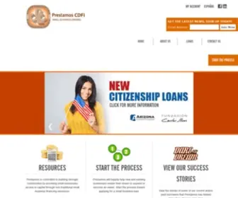 Prestamosloans.org(Prestamos CDFI) Screenshot