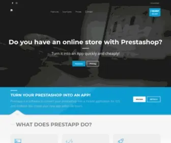 Prestapp.co.uk(Convert Prestashop into App for IOS and ANDROID) Screenshot