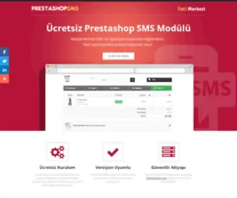 Prestashopsms.com(Ücretsiz Prestashop SMS Modülü) Screenshot