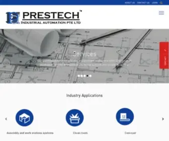 Prestech.com.sg(Prestech Industrial Automation Pte) Screenshot