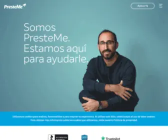 Presteme.com(Préstamos personales) Screenshot