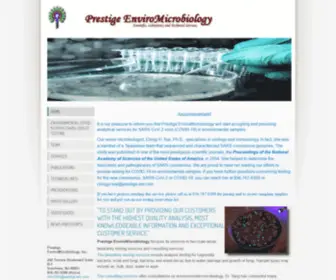 Prestige-EM.com(Prestige EnviroMicrobiology) Screenshot