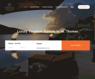 Prestige-Luxury-Villas.com(Luxury Vacation Rentals in St) Screenshot