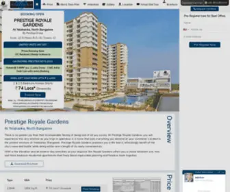 Prestige-Royalegardens.com(Booking Open Prestige Royale Gardens At Yelahanka) Screenshot