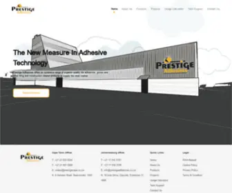 Prestigeadhesives.co.za(Prestige Adhesives) Screenshot