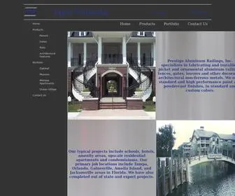 Prestigealuminumrailings.com(Prestige Aluminum Railings) Screenshot