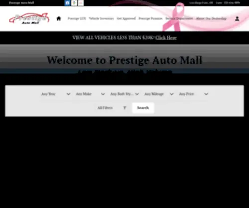 Prestigeautomall.com(Prestige Auto Mall) Screenshot