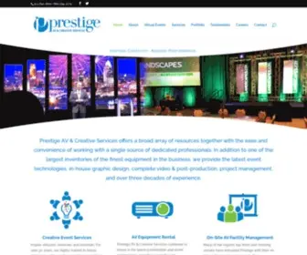 Prestigeav.com(Prestige AV & Creative Services) Screenshot