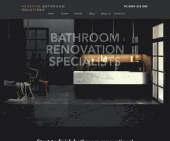 Prestigebathroomsolutions.com(Bathroom Renovations) Screenshot