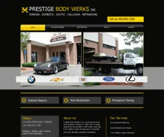 Prestigebodywerks.com(Prestige Body Werks) Screenshot