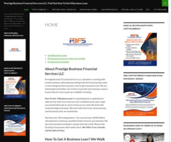 Prestigebusinessfinancialservices.com(Prestige Business Financial Services LLC) Screenshot