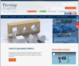 Prestigecapital.com(Commercial Financing & Invoice Factoring) Screenshot