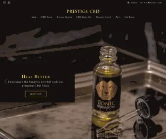 Prestigecbd.com(Prestige Wellness) Screenshot