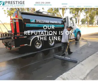 Prestigecompany.net(Prestige Paving Company) Screenshot