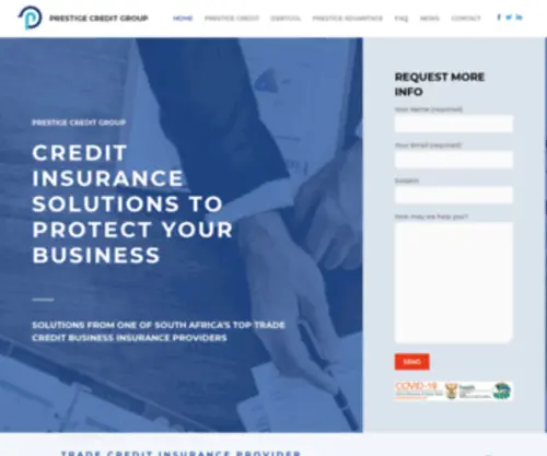 Prestigecredit.co.za(Prestige Credit Insurance Consultants (Pty)) Screenshot