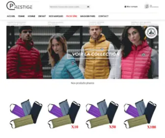 Prestigecuir.fr(Doudoune, Parka, Blouson de marque pour homme et femme) Screenshot