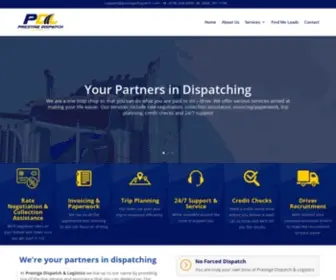 Prestigedispatch.com(Prestige Dispatching & Logistics) Screenshot