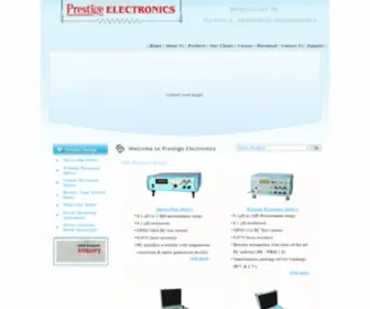 Prestigeelectronics.com(Winding Resistance Meter) Screenshot