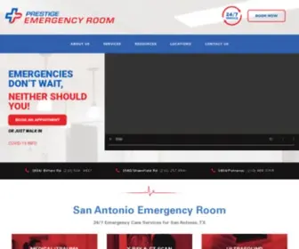 Prestigeer.com(San Antonio Emergency Room) Screenshot