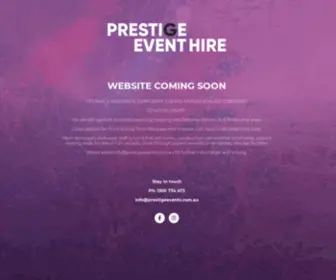 Prestigeevents.com.au(Prestige Event Hire) Screenshot