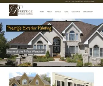 Prestigeexteriorpaintingkc.com(Prestige Exterior Painting) Screenshot