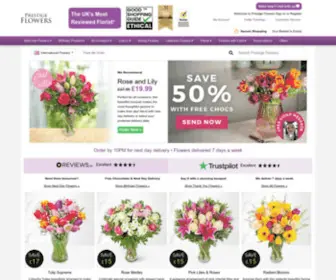 Prestigeflowers.co.uk(Prestige Flowers) Screenshot