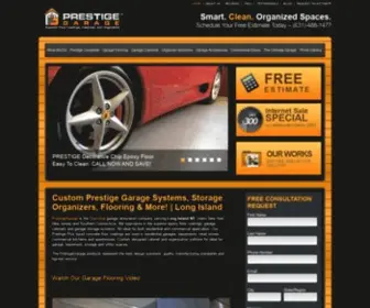 Prestigegarage.net(Long Island Garage Cabinets) Screenshot