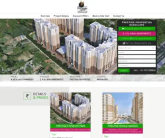 Prestigegroup-Properties.com(Prestige Properties Bagalur) Screenshot