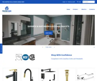 Prestigehome.ca(Online Shop For Kitchen and Bathroom Faucets) Screenshot