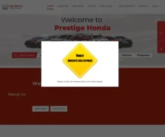 Prestigehonda.com(Lally Motors) Screenshot