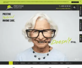 Prestigeinhomecare.com.au(In-Home Aged Care Services) Screenshot